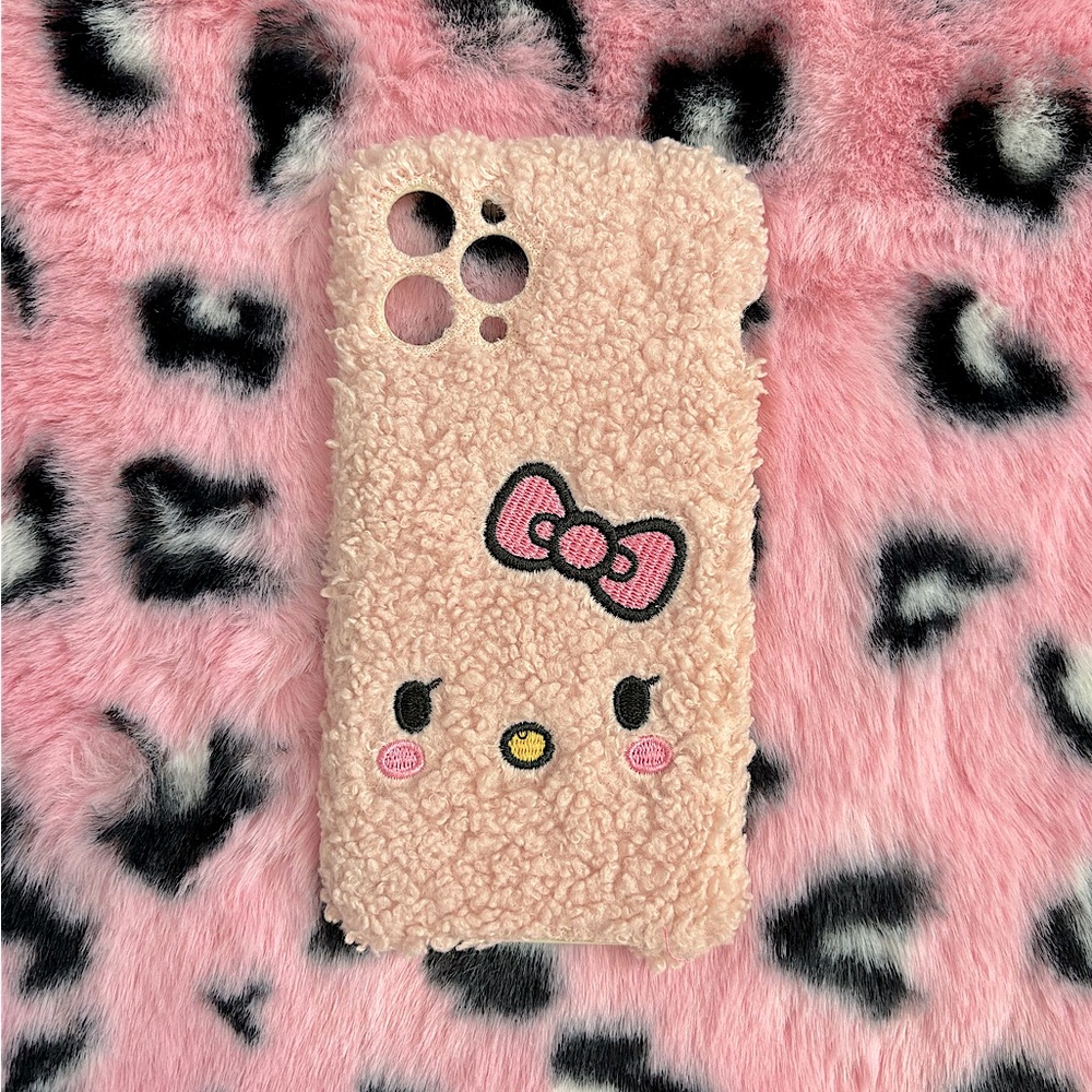 Hello Kitty Pink Sherpa Phone Case